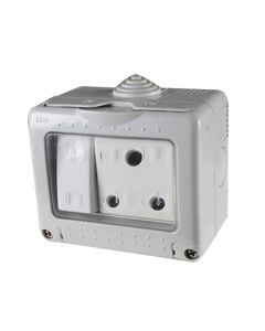 GEWISS 15A W/P SWITCH SOCKET IP55  GW27852G