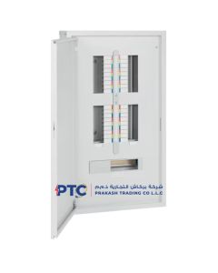 Hager 4+2 split way 125a tpn Distribution Board (flush) w/wire set jk1b042f2wa316