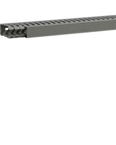 HAGER SLOTTED PANEL TRUNKING 60 HT X 25 WT MM 2MT GREY BA7A60025