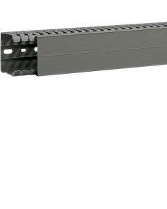 HAGER SLOTTED PANEL TRUNKING 60 HT X 60 WT MM 2MT GREY BA7A60060