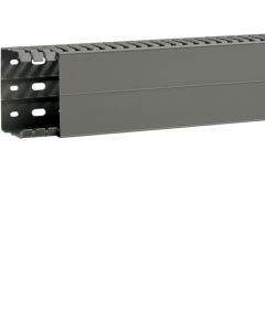 HAGER SLOTTED PANEL TRUNKING 60 HT X 80 WT MM 2MT GREY BA7A60080