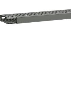 HAGER SLOTTED PANEL TRUNKING 80 HT X 25 WT MM 2MT GREY BA7A80025