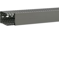 HAGER SLOTTED PANEL TRUNKING 100 HT X 60 WT MM 2MT GREY BA7A100060