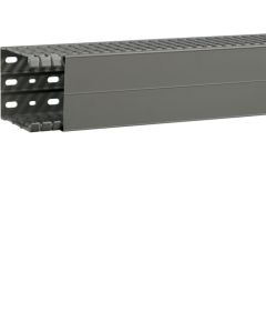 HAGER SLOTTED PANEL TRUNKING 100 HT X 80 WT MM 2MT GREY BA7A100080