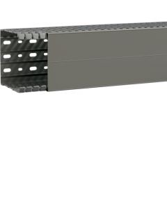 HAGER SLOTTED PANEL TRUNKING 100 HT X 100 WT MM 2MT GREY  BA7A100100