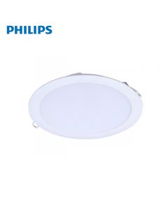 Philips 6W Led Round Spot Light (Dn020B Led6/Ww 6W 220-240V D90 Rd) (Earlier 8W)  Warm White